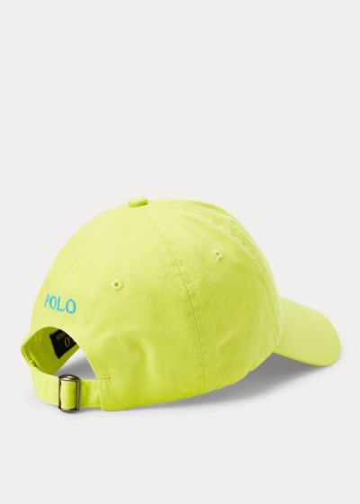 Gorra Polo Ralph Lauren Hombre Verdes Claro - Cotton Chino Neon Ball - ASRYZ7531